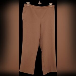Alfred Dunner Tan Straight Leg Pants